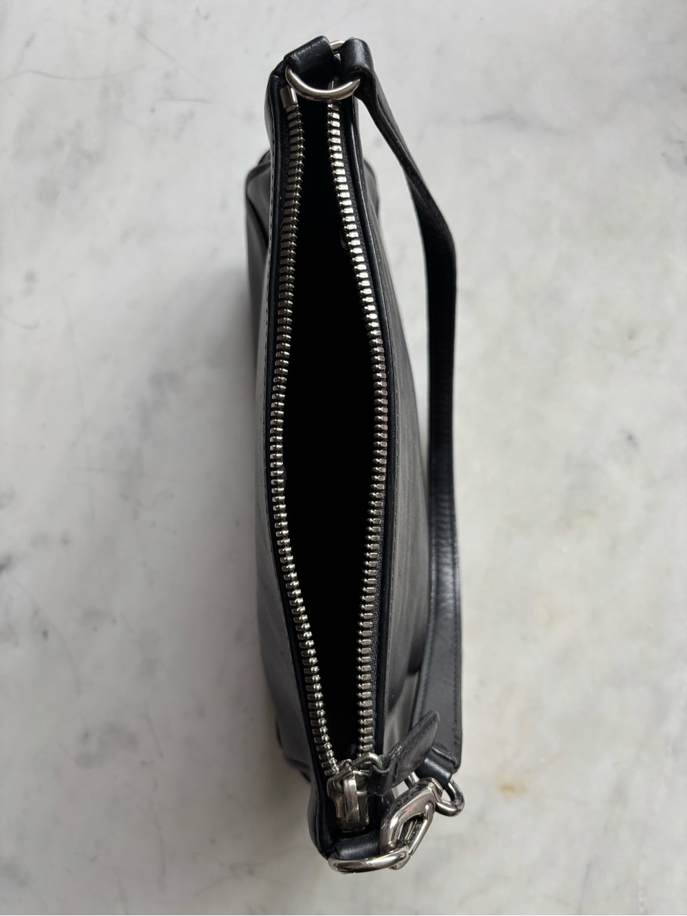 COACH Vintage Hamptons Y2K Black Leather Mini Demi Bag #7785 - Picture 5 of 13
